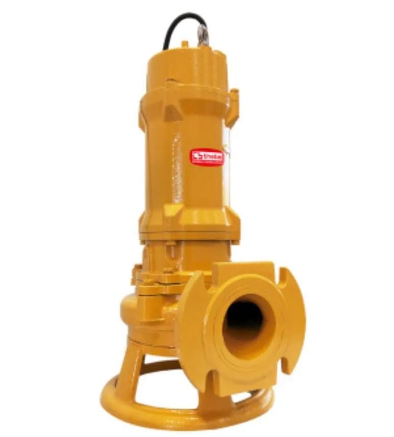 Modelos de bomba d’água: conheça os 12 principais e qual escolher 3 Bomba Submersível Trituradora Thebe - TSBT 2,0 CV - Trifásico 220 v na cor amarela.